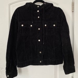Black Soft Corduroy Jacket